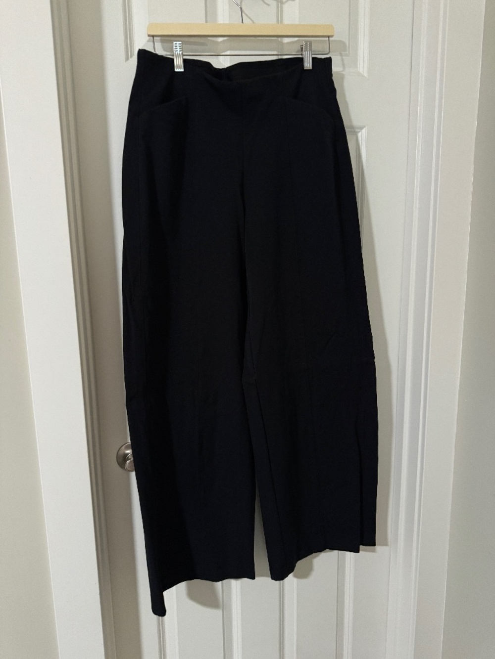 Old Navy High Rise Pixie Wide Leg large comfort waistband EUC black